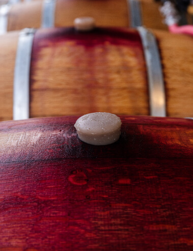 Wine barrel topper