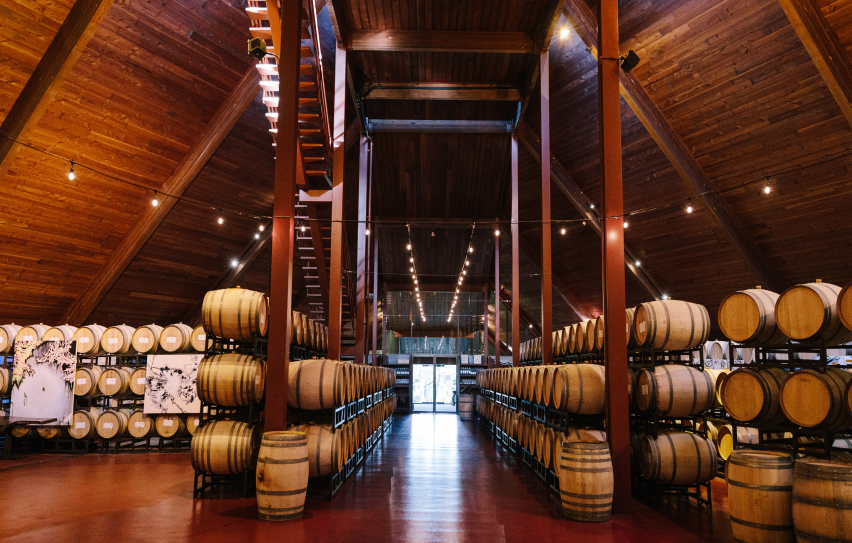 Interior of wine cathedral